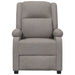 Fotoliu rabatabil electric, gri taupe, material textil - WALTI WALTI