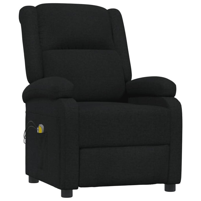 Fotoliu de masaj electric rabatabil, negru, textil - WALTI WALTI