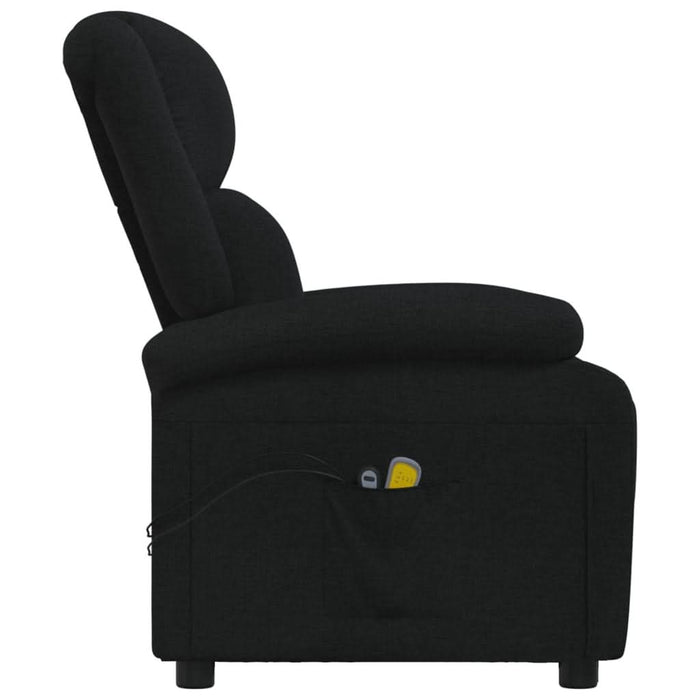 Fotoliu de masaj electric rabatabil, negru, textil - WALTI WALTI