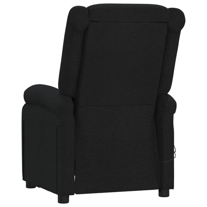 Fotoliu de masaj electric rabatabil, negru, textil - WALTI WALTI