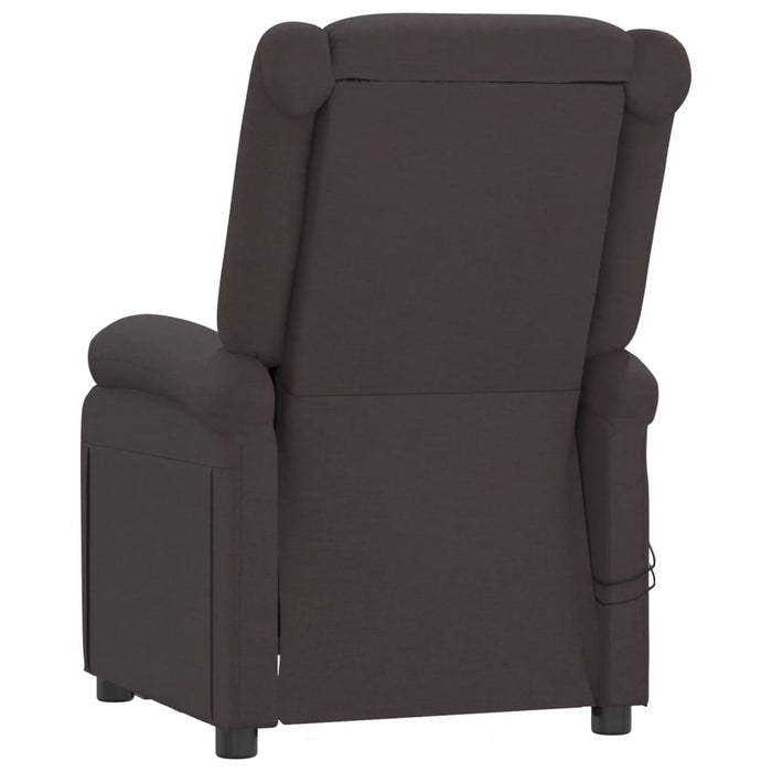 Fotoliu de masaj electric, maro închis, material textil - WALTI WALTI
