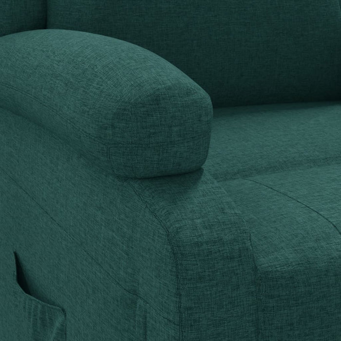 Fotoliu de masaj electric, verde închis, material textil - WALTI WALTI