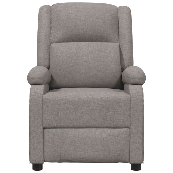 Fotoliu de masaj electric rabatabil, gri taupe, textil - WALTI WALTI