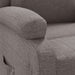 Fotoliu de masaj electric rabatabil, gri taupe, textil - WALTI WALTI