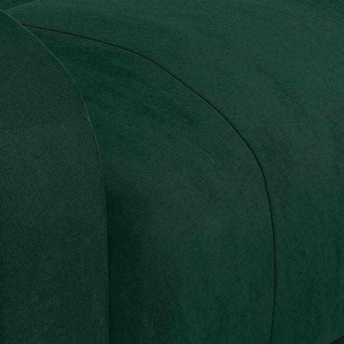 Fotoliu de masaj electric, verde închis, catifea WALTI