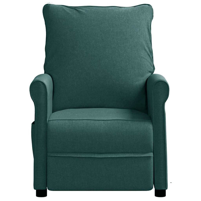 Fotoliu rabatabil electric, verde închis, material textil WALTI