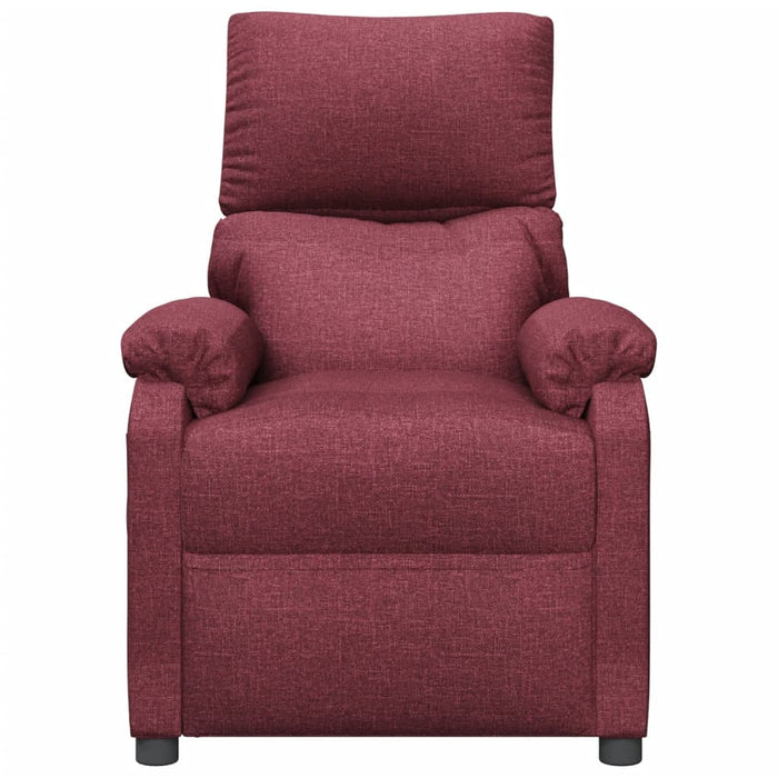 Fotoliu rabatabil electric, roșu vin, material textil - WALTI WALTI