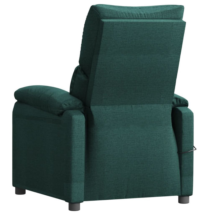 Fotoliu rabatabil electric, verde închis, material textil - WALTI WALTI