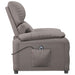 Fotoliu rabatabil electric, gri taupe, material textil - WALTI WALTI