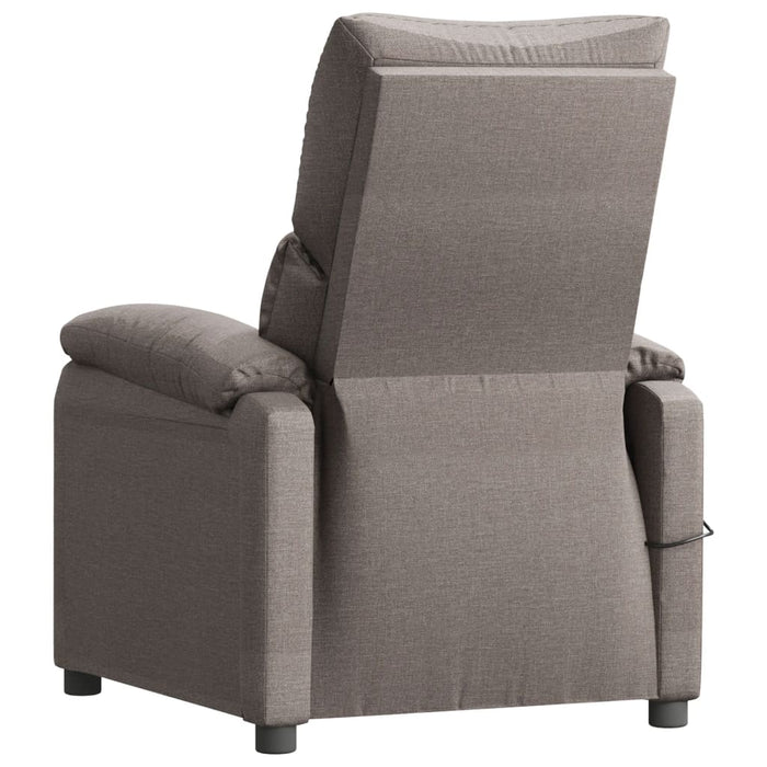 Fotoliu rabatabil electric, gri taupe, material textil - WALTI WALTI