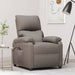 Fotoliu rabatabil electric, gri taupe, material textil - WALTI WALTI