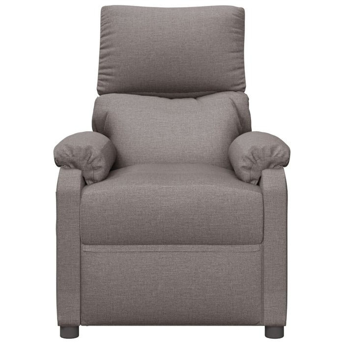 Fotoliu de masaj electric rabatabil, gri taupe, textil - WALTI WALTI