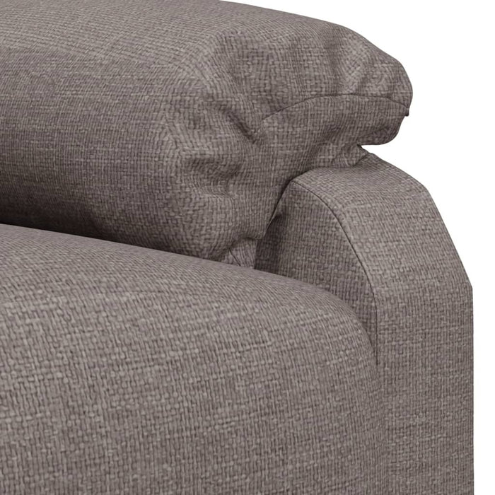 Fotoliu de masaj electric rabatabil, gri taupe, textil - WALTI WALTI