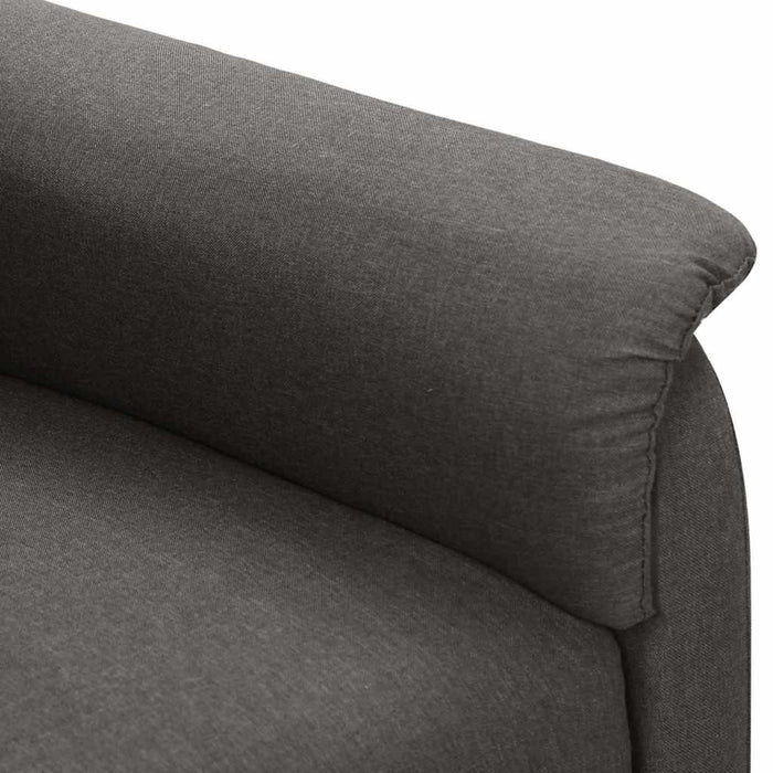 Fotoliu rabatabil electric, gri închis, material textil WALTI