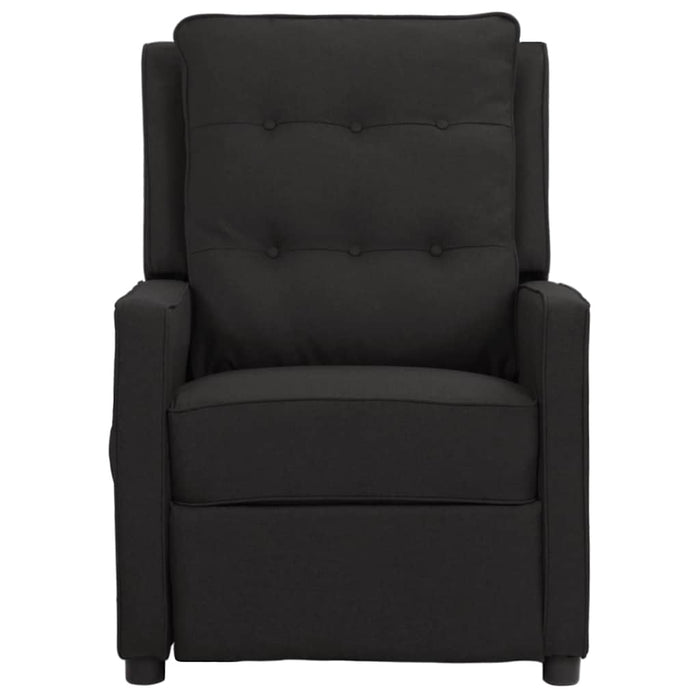 Fotoliu rabatabil electric, negru, material textil WALTI
