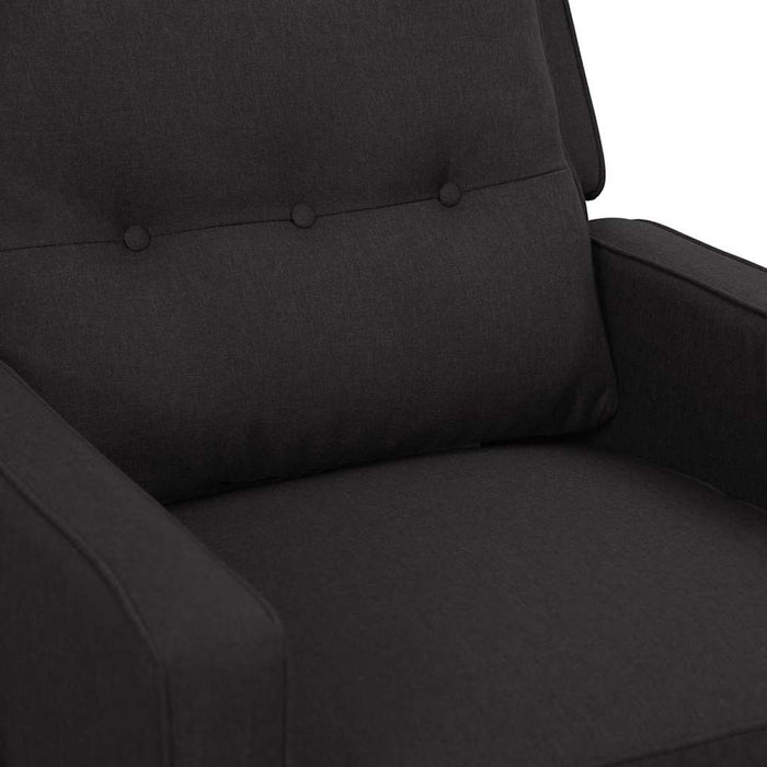 Fotoliu rabatabil electric, negru, material textil WALTI