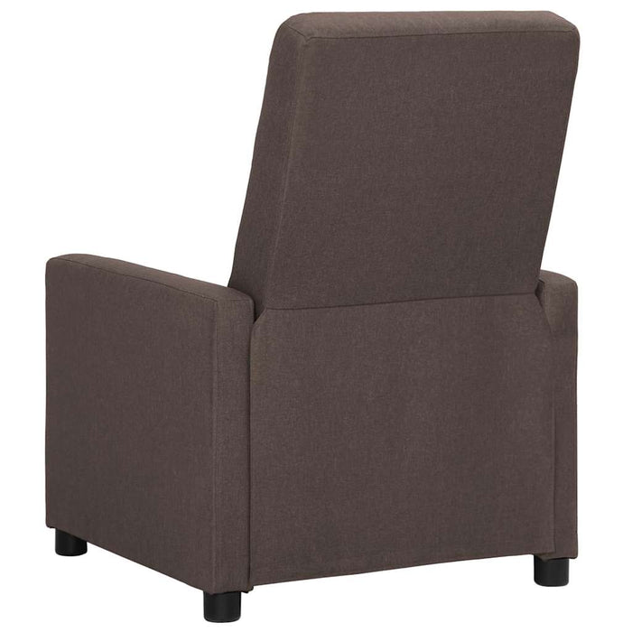 Fotoliu rabatabil electric, gri taupe, material textil WALTI