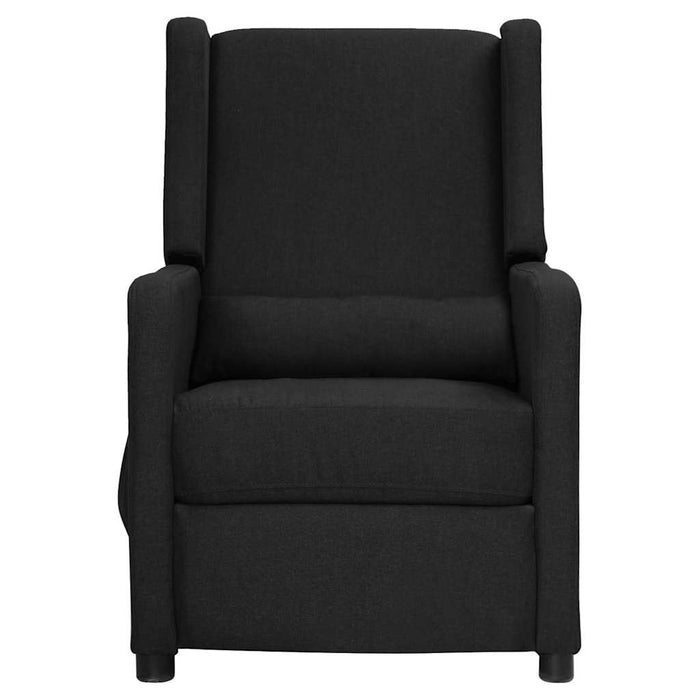 Fotoliu rabatabil electric, negru, material textil WALTI