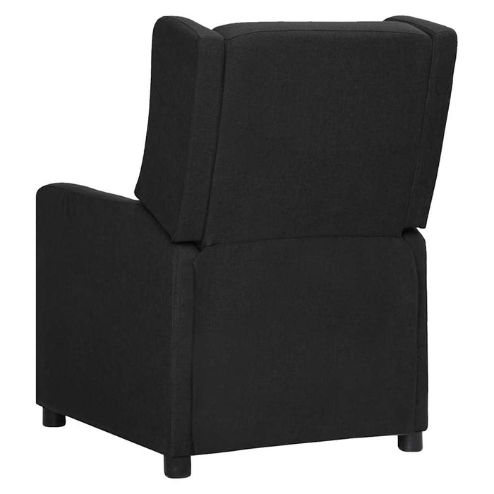 Fotoliu rabatabil electric, negru, material textil WALTI