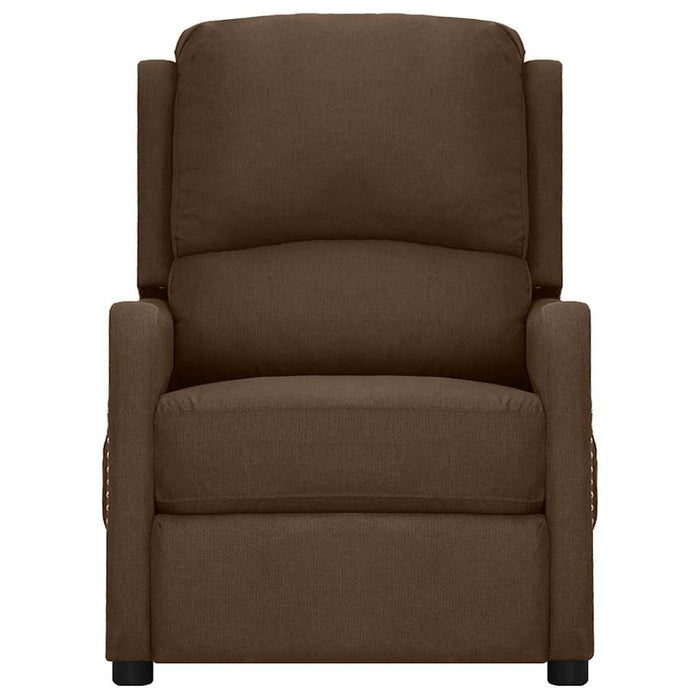 Fotoliu rabatabil electric, maro, material textil WALTI