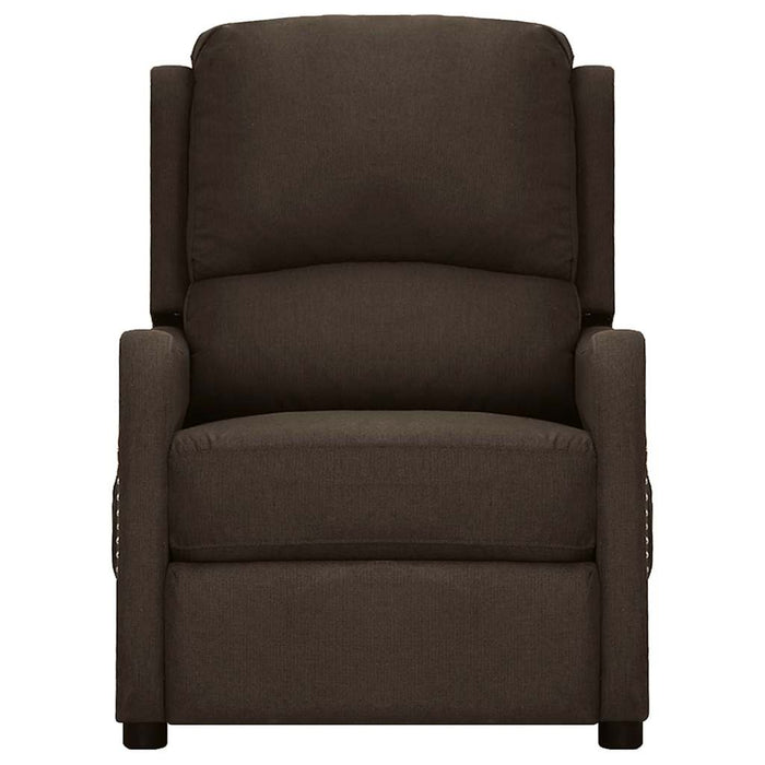 Fotoliu rabatabil electric, maro închis, material textil WALTI