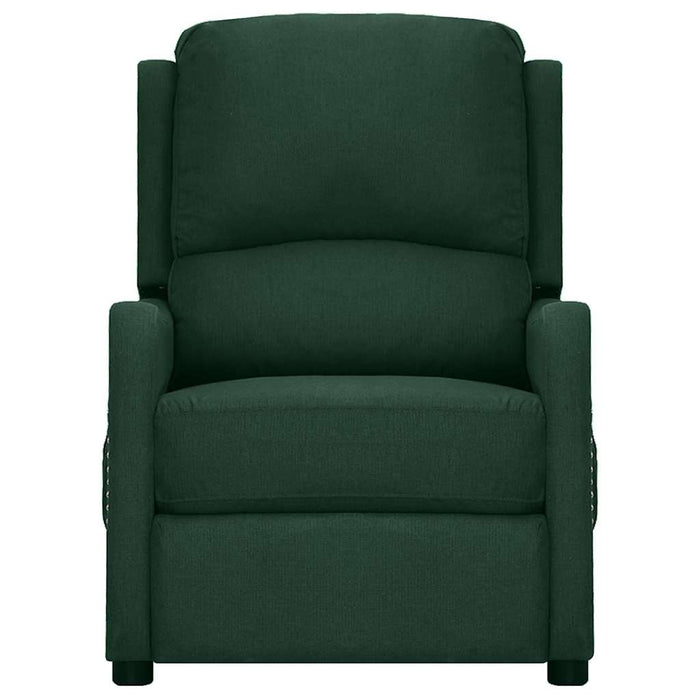 Fotoliu rabatabil electric, verde închis, material textil WALTI