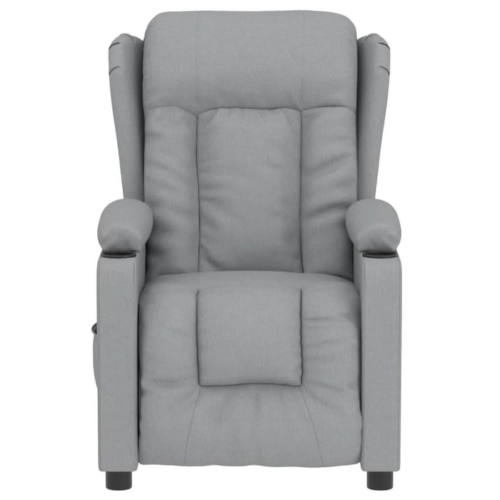 Fotoliu rabatabil electric, gri deschis, textil - WALTI WALTI