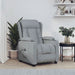 Fotoliu rabatabil electric, gri deschis, textil - WALTI WALTI