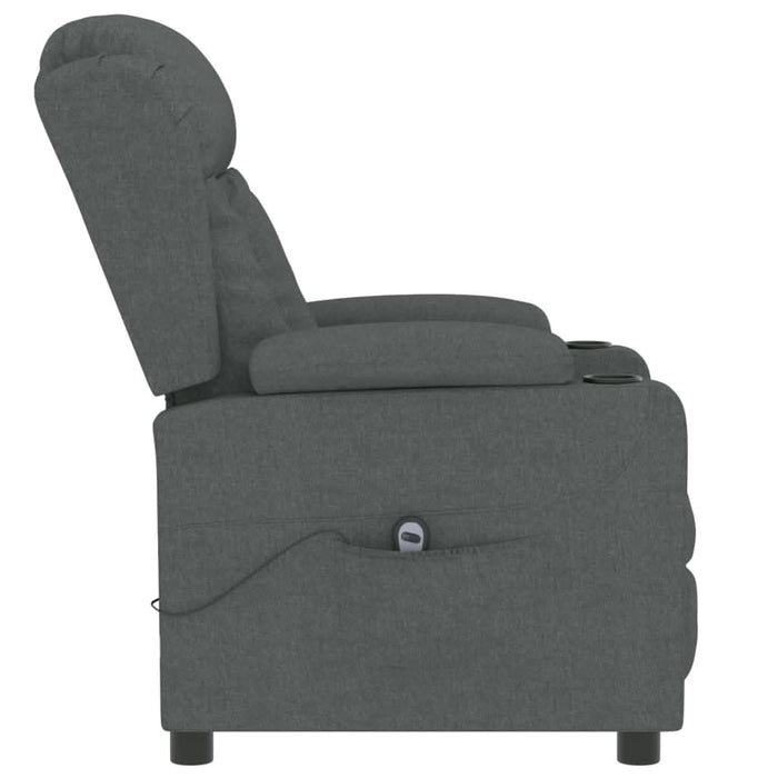 Fotoliu rabatabil electric, gri închis, material textil - WALTI WALTI