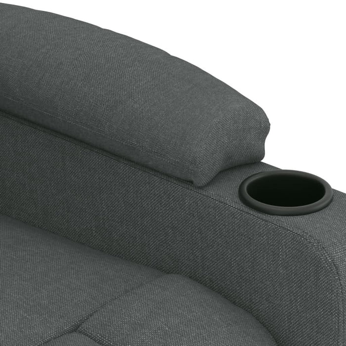 Fotoliu rabatabil electric, gri închis, material textil - WALTI WALTI