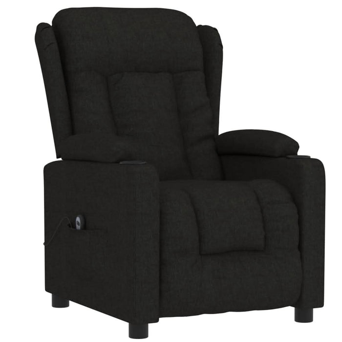 Fotoliu rabatabil electric, negru, material textil - WALTI WALTI