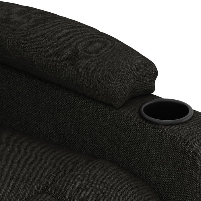 Fotoliu rabatabil electric, negru, material textil - WALTI WALTI