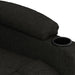 Fotoliu rabatabil electric, negru, material textil - WALTI WALTI