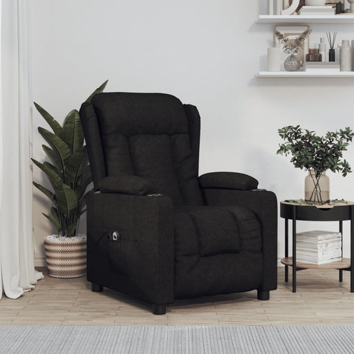 Fotoliu rabatabil electric, negru, material textil - WALTI WALTI