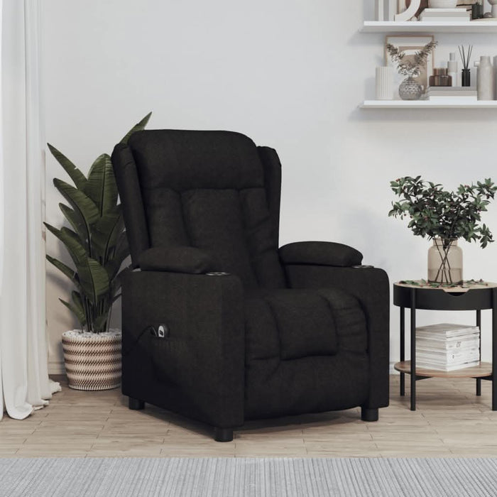Fotoliu rabatabil electric, negru, material textil - WALTI WALTI