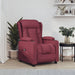 Fotoliu rabatabil electric, roșu vin, material textil - WALTI WALTI