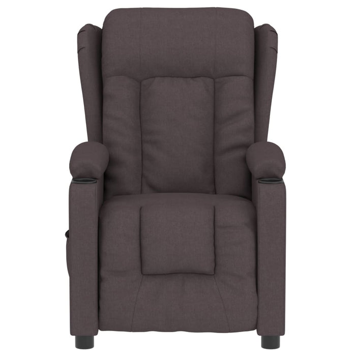 Fotoliu rabatabil electric, maro închis, material textil WALTI