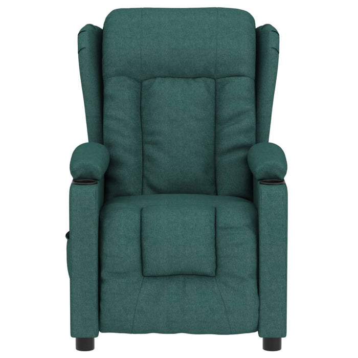 Fotoliu rabatabil electric, verde închis, material textil - WALTI WALTI