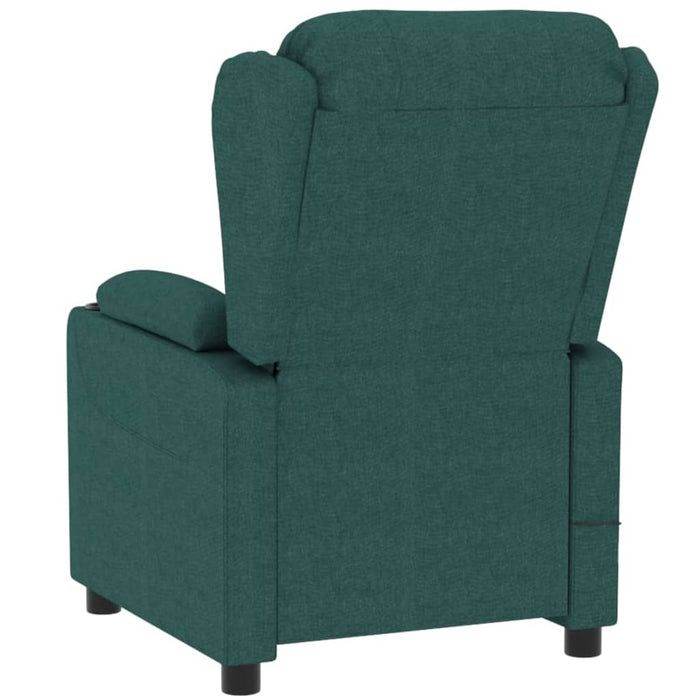 Fotoliu rabatabil electric, verde închis, material textil - WALTI WALTI