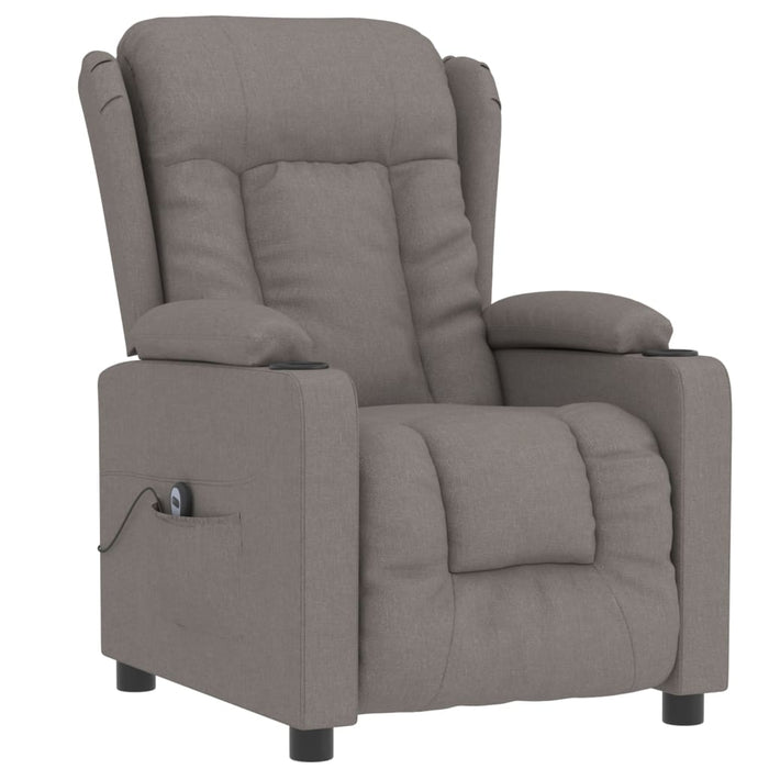 Fotoliu rabatabil electric, gri taupe, material textil - WALTI WALTI