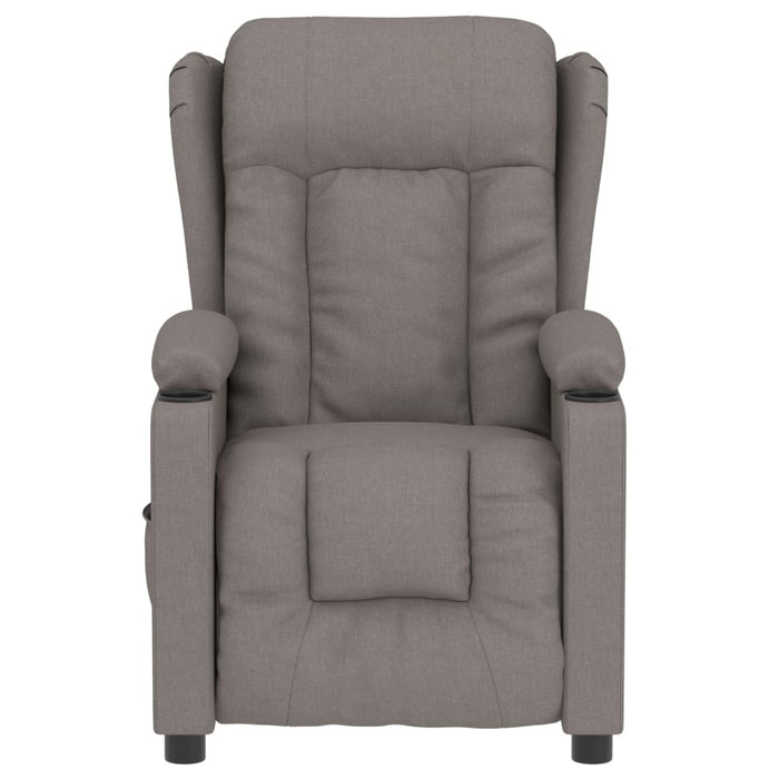 Fotoliu rabatabil electric, gri taupe, material textil - WALTI WALTI