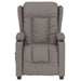 Fotoliu rabatabil electric, gri taupe, material textil - WALTI WALTI