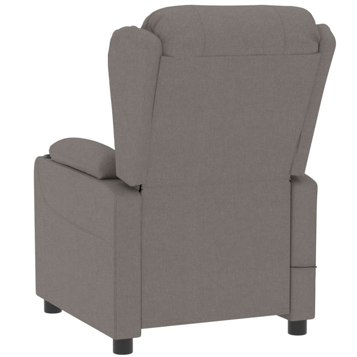 Fotoliu rabatabil electric, gri taupe, material textil - WALTI WALTI