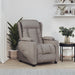 Fotoliu rabatabil electric, gri taupe, material textil - WALTI WALTI