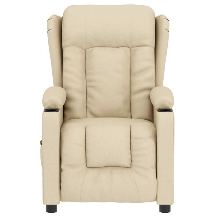 Fotoliu rabatabil electric, crem, material textil - WALTI WALTI