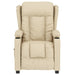 Fotoliu rabatabil electric, crem, material textil - WALTI WALTI
