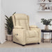 Fotoliu rabatabil electric, crem, material textil - WALTI WALTI