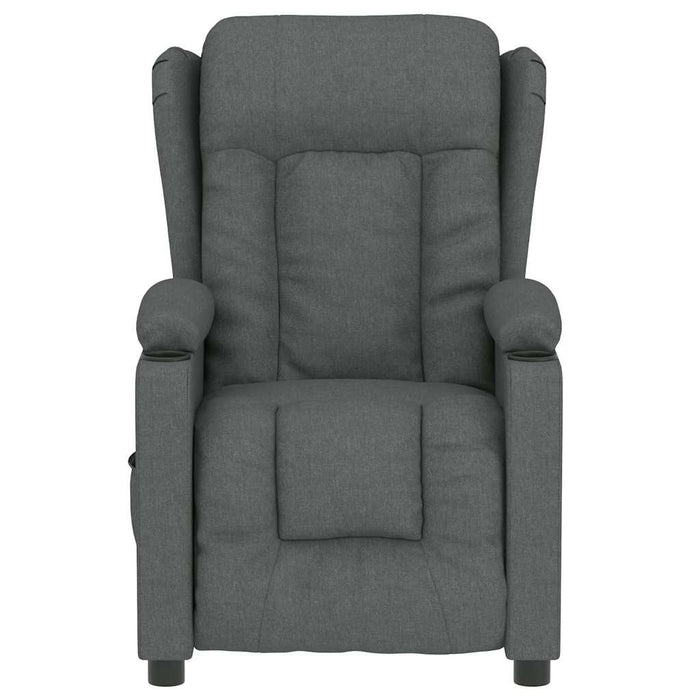 Fotoliu de masaj electric rabatabil, gri închis, textil - WALTI WALTI