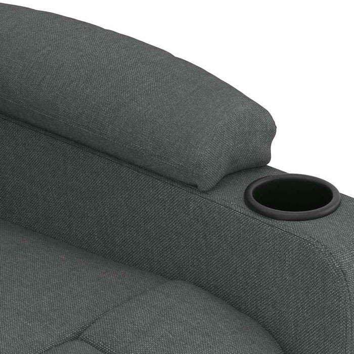 Fotoliu de masaj electric rabatabil, gri închis, textil - WALTI WALTI