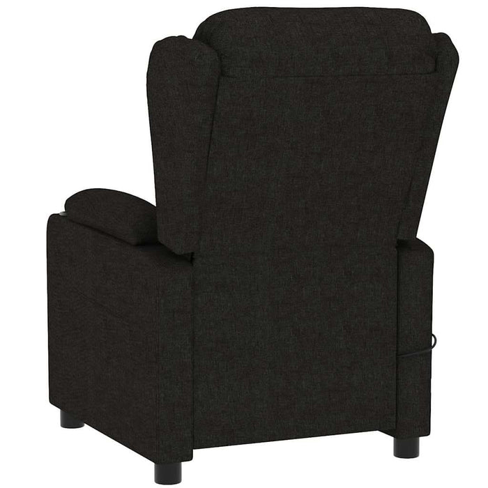 Fotoliu de masaj electric rabatabil, negru, textil - WALTI WALTI